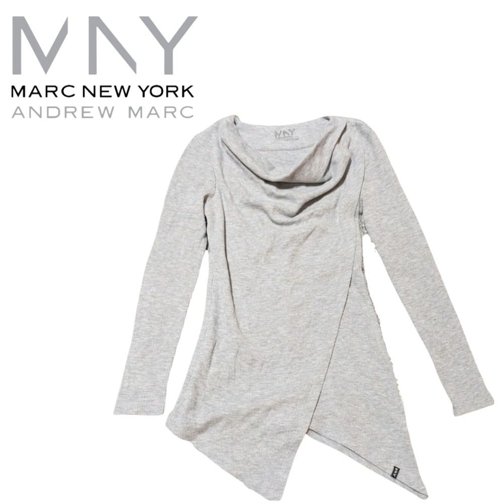 Anthony Marc- Marc New York, long sleeve asymmetrical style, EUC, size small